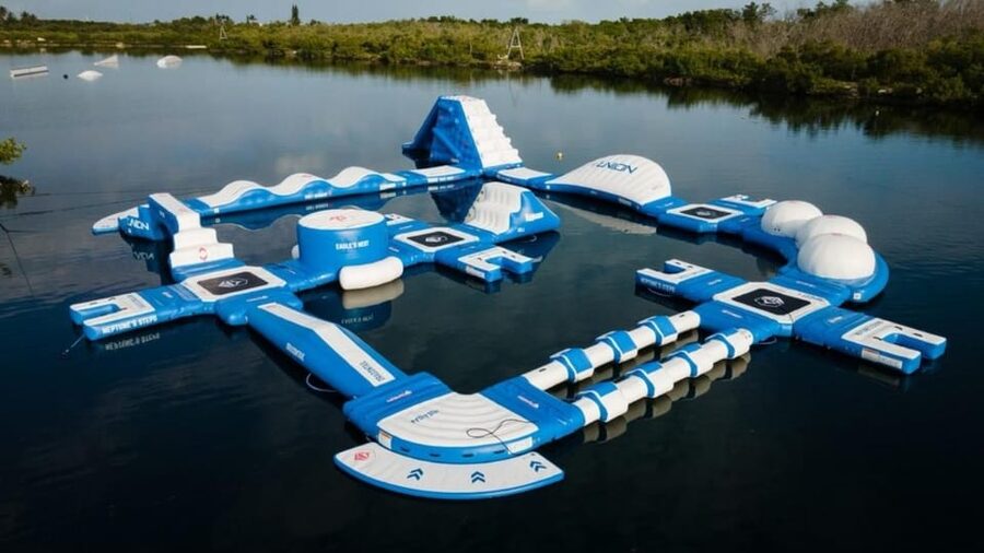 Marathon: Rhum Runner Aqua Park Adventure - Your 50-minute session, from first jump to final slide