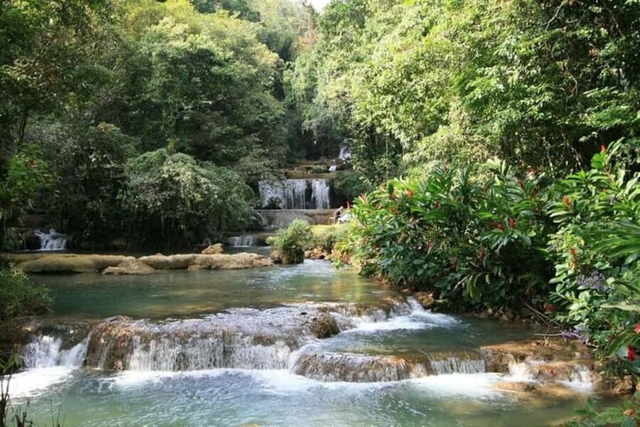 Montego Bay: YS Falls and Appleton Rum Private Tour by Van - YS Falls: Seven Cascades and Spring-Fed Pools