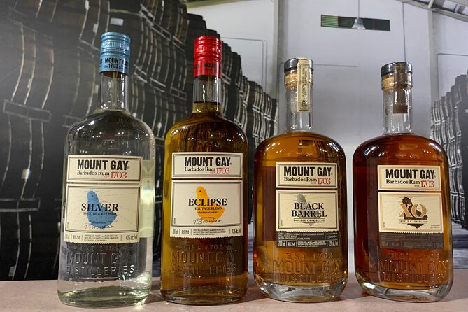 Mount Gay Signature Rum Tasting Experience - Four pours in the Tasting Room