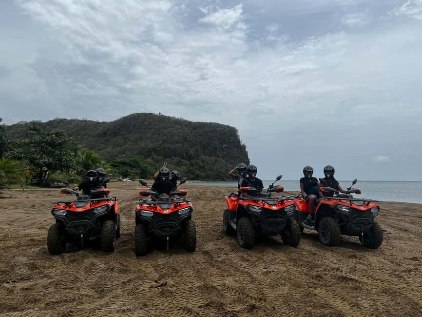 St. Lucia: ATV Tour with Beach Ride and Rum Tasting - Banana plantations and a visit with Farmer Peter