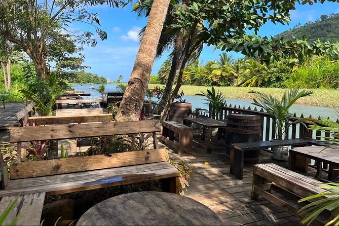 St Lucia Bamboo Rafting Experience (+Rum Tasting) - A river that reaches the Caribbean