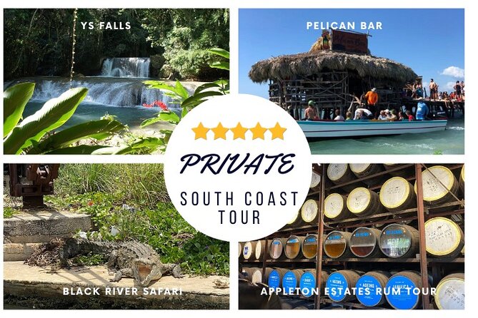 YS Falls, Black River Safari, Appleton Rum Tour OR Pelican Bar (Choose Up to 3) - Black River Safari and its crocodile country